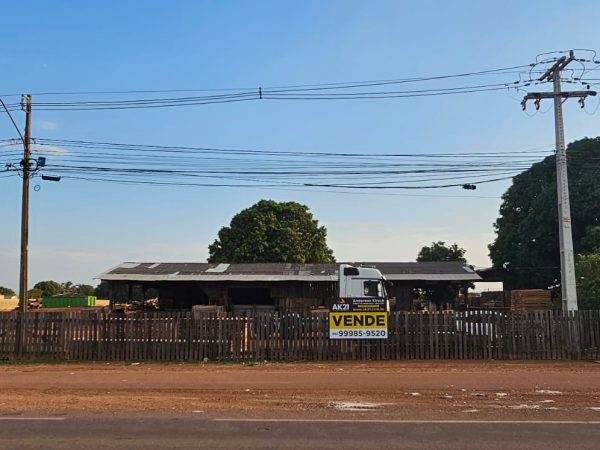 Terreno a venda frente para a MT-140 ou Rod João Adão Sheeren